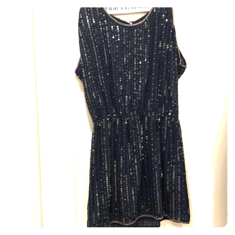 Navy Sequence Dress